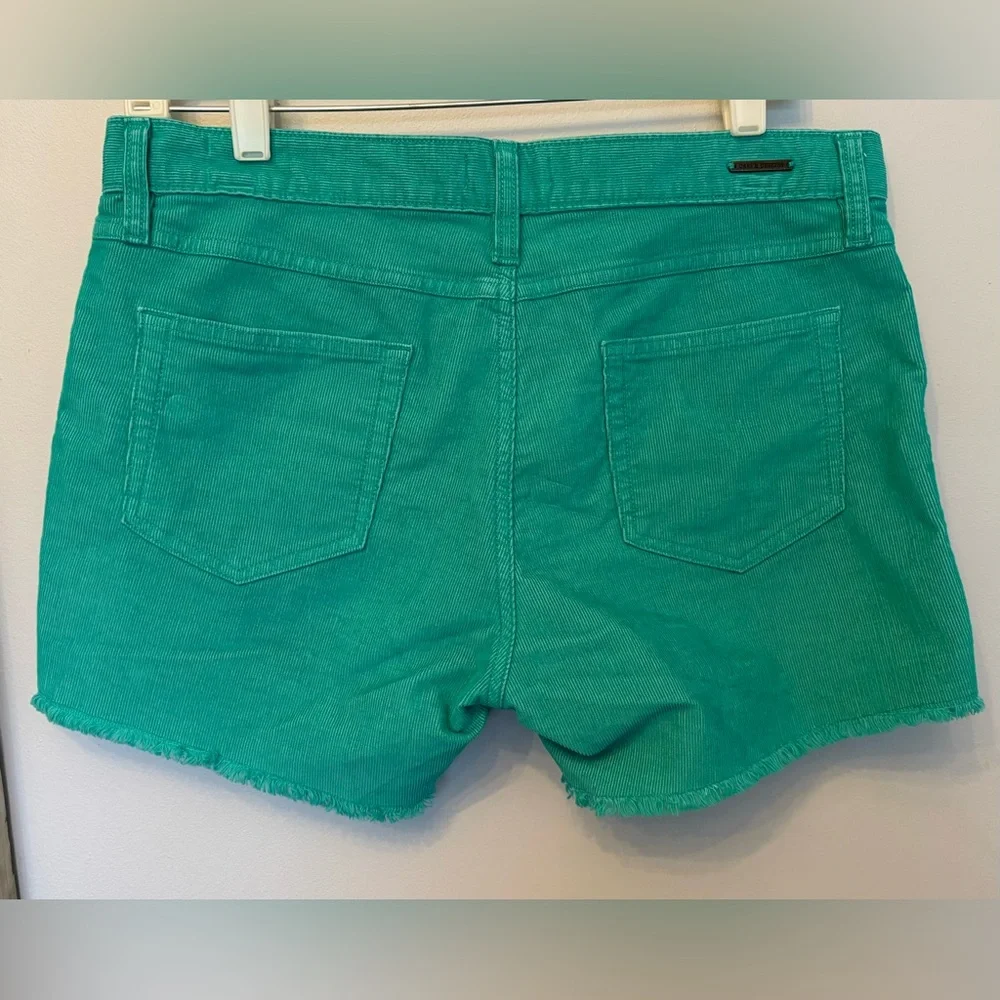 Carve Designs Teal Green Frayed-Hem Jean Shorts - Picture 4 of 7